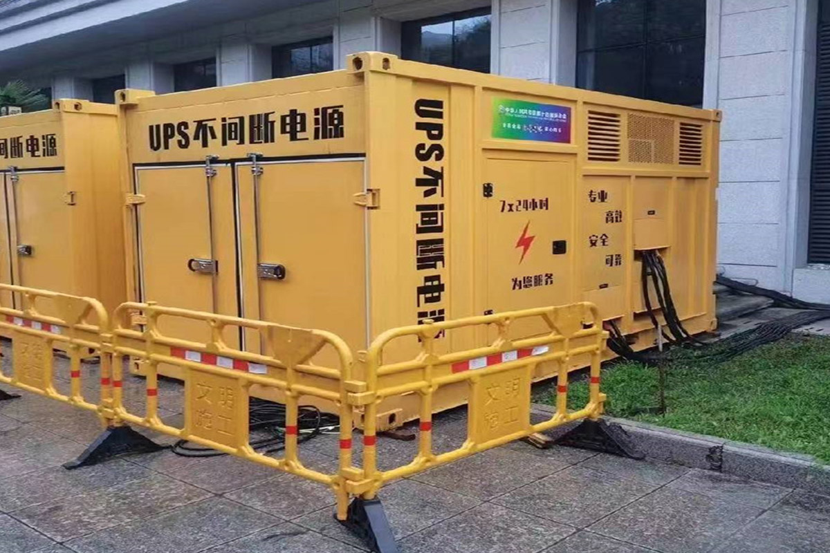 故城发电机租赁施工现场